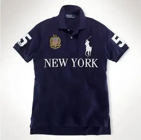 Polo Shirts (15+ Styles) option New York sapphire blue