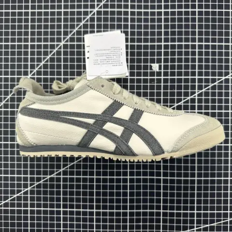 Tiger Mexico 66 Shoes option D2J4L-0297 milk white carbon ash