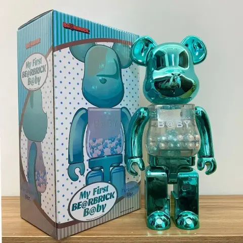 Bearbrick 400% option Qianqiu electroplating green