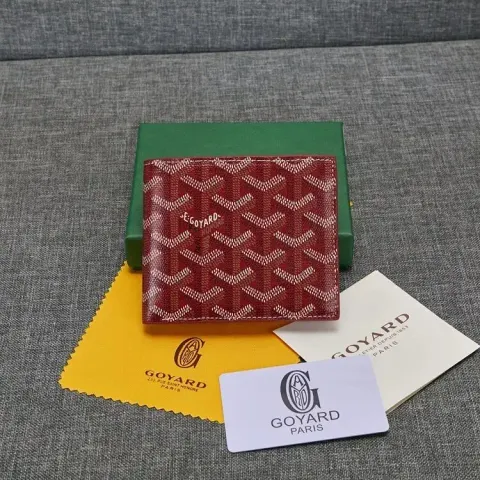 Goyard Wallet option Style 2 jujube red