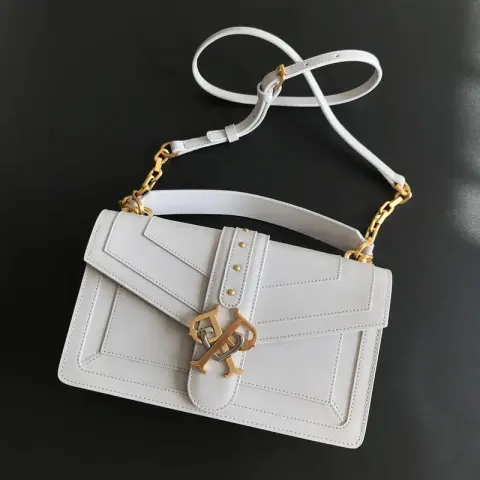 Pinko Bag option Double-P apricot color large size