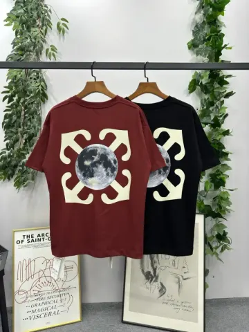 Off-White Scratch T-Shirt option wine red