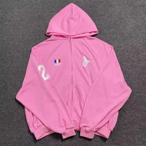 Balenciaga x Ralph Hoodie option Pink War Horse Cardigan Sweater (Unmarke
