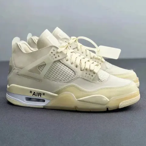 Jordan 4 Manila option OW White Sail CV9388-100