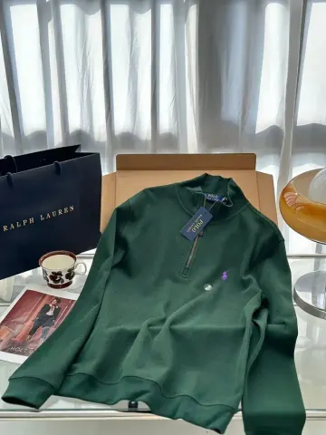 Ralph Lauren Zip option Dark green [purple horse logo]]