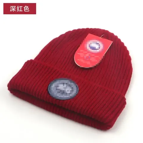 Canada Goose Beanie option Black Label-dark red