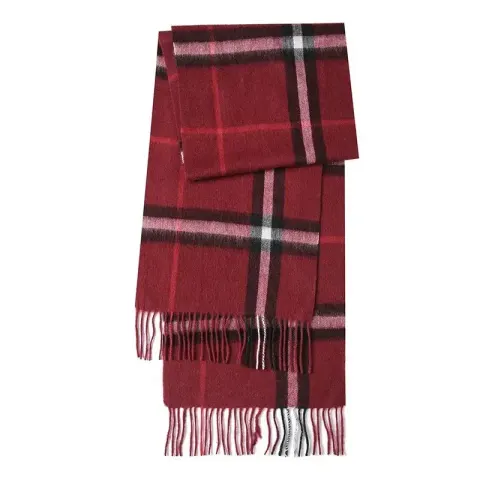 Burberry Scarf option Wine red checkerboard