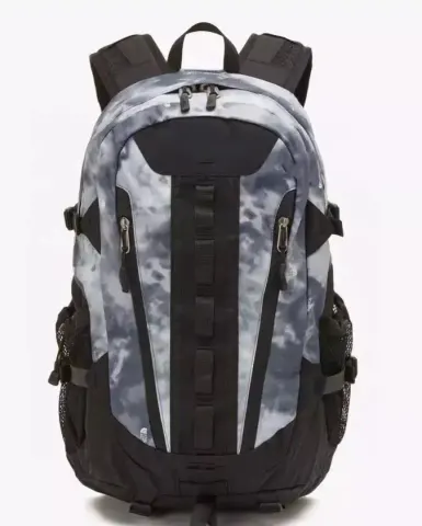 TNF Jacket Backpack option Deformed large ink pattern