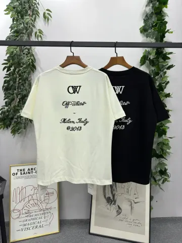 Off-White Scratch T-Shirt option Ivory White