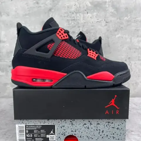 Jordan 4 Manila option Black Red Thunder CT8527-016