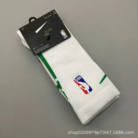 Nike NBA Socks option 19 long white green