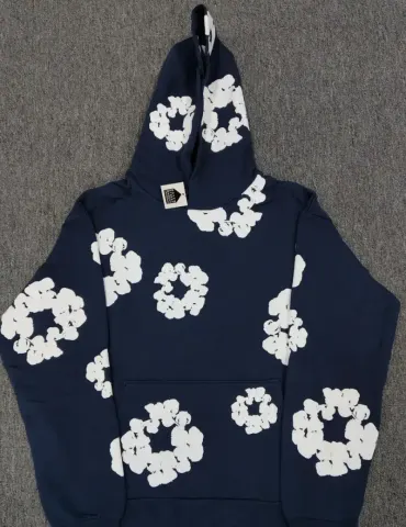 Denim Tears Offset Hoodie option navy blue