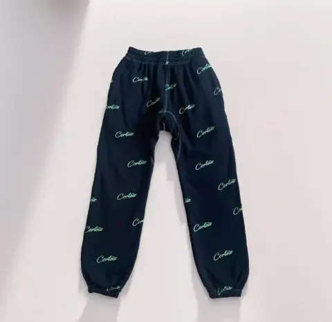 Corteiz Alcatraz Basic Black Pants option Black Green