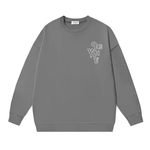 Off-White White Crewneck option 1039 dark gray