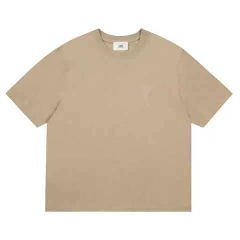 Ami Paris Tees with Small Logo option khaki