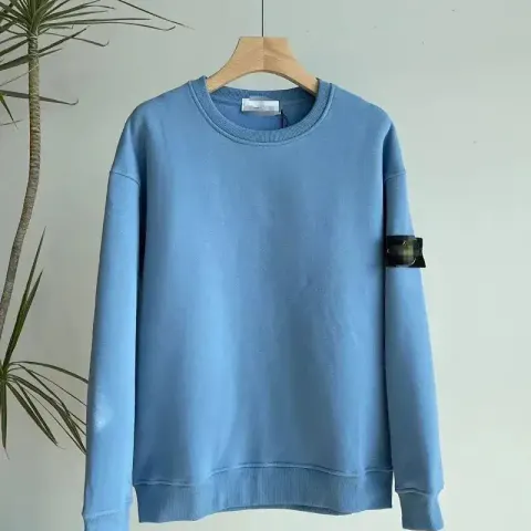 Stone Island Sweater Black option sky blue