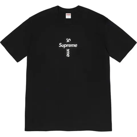 Supreme T-Shirts Devil And Lawyer option B264 Cross Black