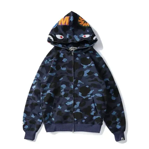 Bape Shark Hoodie (More CW) option 801 blue camouflage