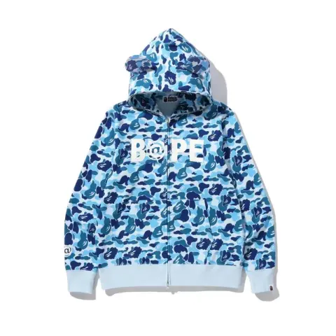 Bape Shark Hoodie (More CW) option 838 blue camouflage