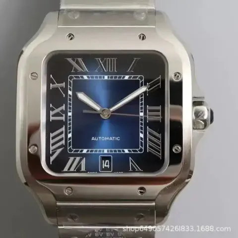 Cheap Cartier Santos 41mm option Blue Face