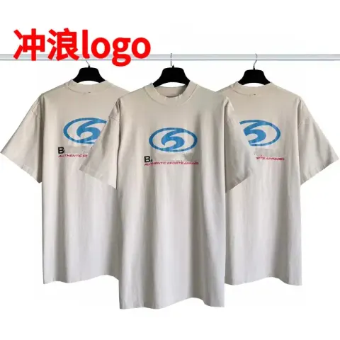 Balenciaga Tees option Surfing logo white
