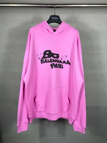 Balenciaga Paris Graffiti Hoodie option Pink