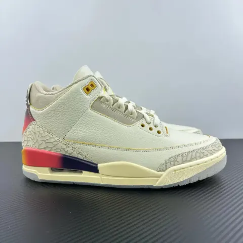 Jordan 3 Wizards Shoes option Aj3 sunset gradient white blue red