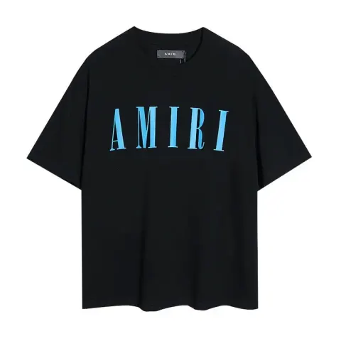 Amiri T-Shirts option 2008 black print blue