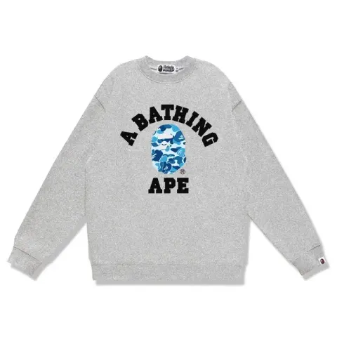 Bape Crewneck option W169 gray blue