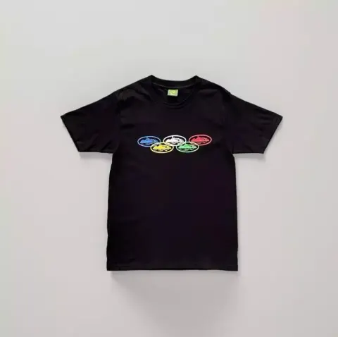 Corteiz T-Shirts option five rings black