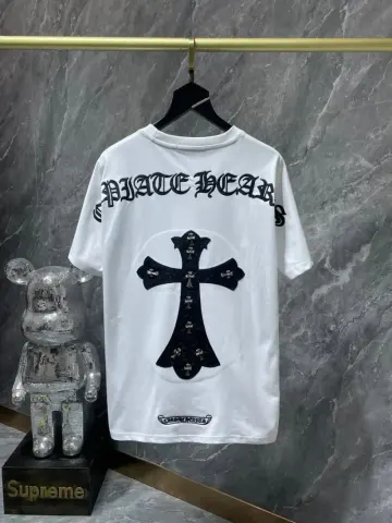 Chrome Hearts Leather Tee's (30+ Styles) option 8248 white