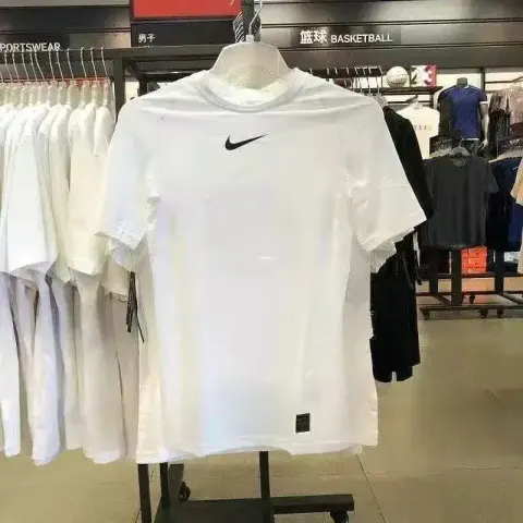 Nike Quick Dry T-Shirt option New NK White Short Sleeves