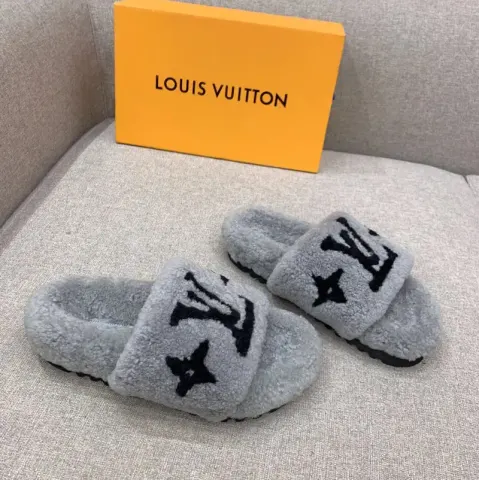 LV Bom Dia Shoes option Grey black letters