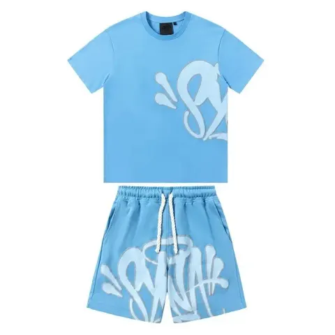Syna World Suits option Blue Short Sleeve Suit