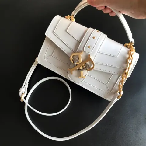 Pinko Bag option Double-P apricot color small size