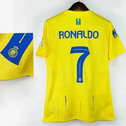 Al-Nassr CR7 Signature Jersey option Home fan version of the 7th armband