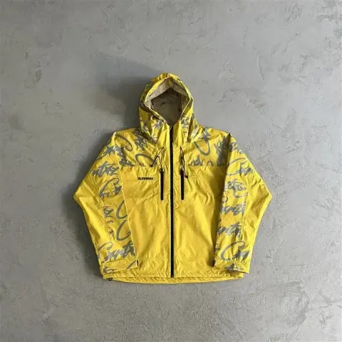 Corteiz Pink Windbreaker with Monogram on Sleeves option yellow