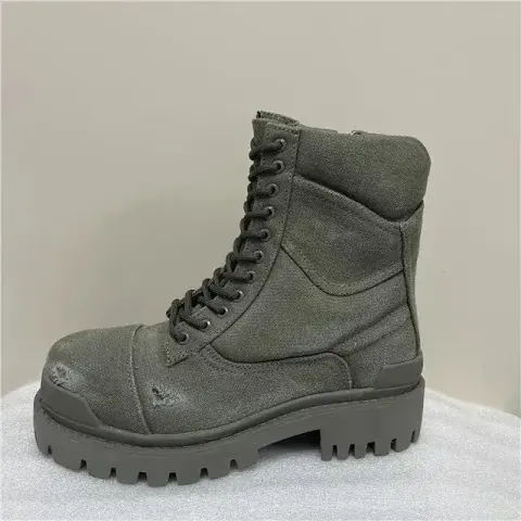 Balenciaga Strike Boots Black option Green denim