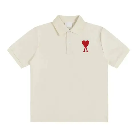 Ami Paris Polo option Apricot-Red -119#