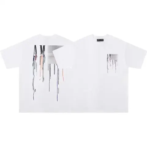 Amiri T-Shirts option White Letters Flow Color