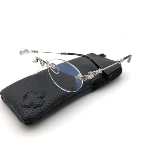 Chrome Hearts Sunglasses option Round Frame silver