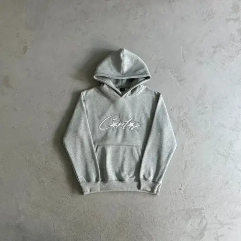 Corteiz Satin Allstarz Hoodie option Top/Grey