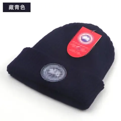 Canada Goose Beanie option Black Label-Navy Blue
