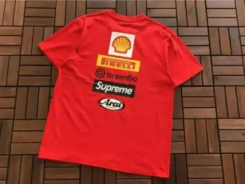 Supreme X Ducati T-Shirt option B380 Joint Red
