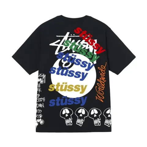 Stussy T-Shirt option Black [billiard 008]]
