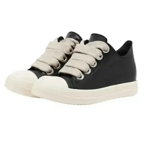 Rick Owens Low Blue Jumbo Lace Shoes option 2
