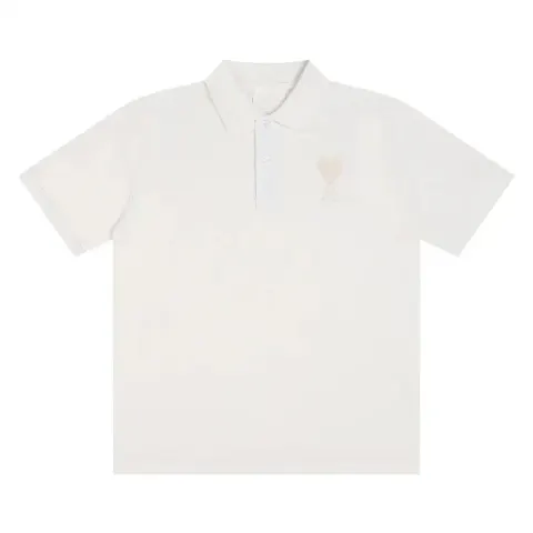 Ami Paris Polo option White-Apricot -119#