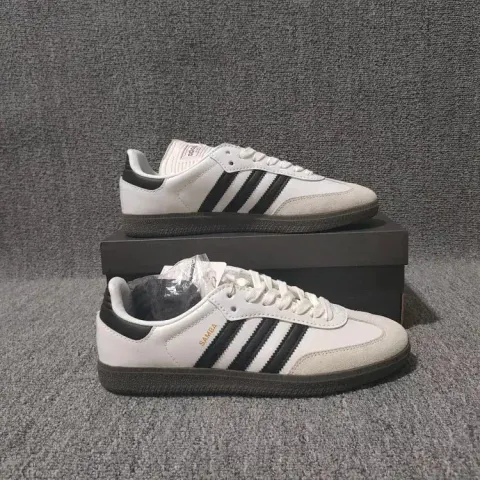 Adidas Originals Samba Shoes option Samba white and black long tongue