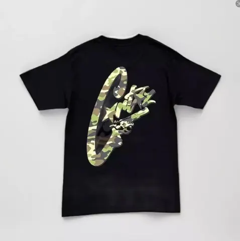 Corteiz Tee option camouflage hand black