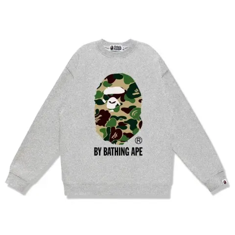 Bape Crewneck option W170 gray-green